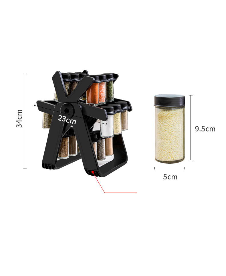 Bohmann BH-7863-18FL fűszertartó – 18 üveges forgó