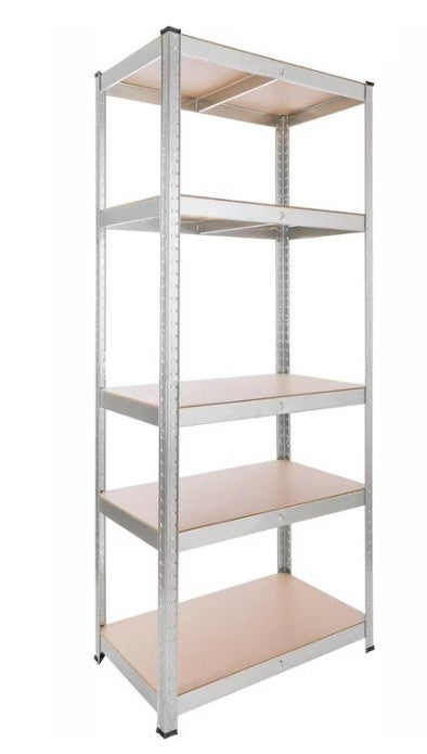 AVIMAX® - 2 DB - polcos szekrény, fém, 5 db MDF polc, 180x90x40 cm, 175 kg/polc, csavar nélküli rögzítés, pattintással, horganyzott acél keret