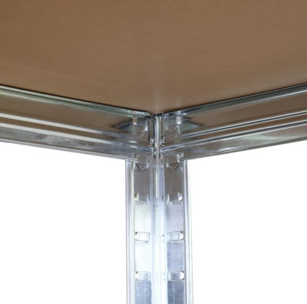 AVIMAX® - 1 DB - polcos szekrény, fém, 5 db MDF polc, 180x90x40 cm, 175 kg/polc, csavar nélküli rögzítés, pattintással, horganyzott acél keret