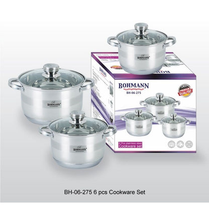 Bohmann BH-06-275 6-Piece Stainless Steel Cookware Set