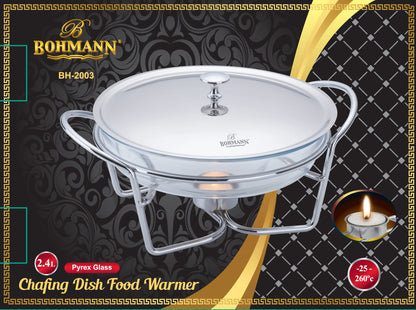 Bohmann Ételmelegítő Pyrex üvegből – BH-2003