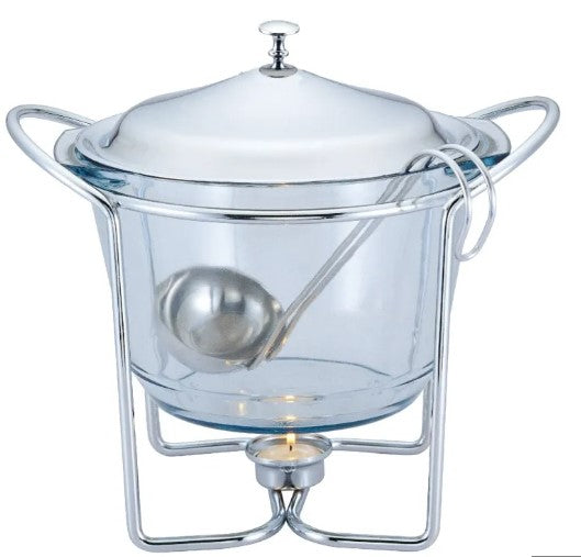 Bohmann Glass Soup Warmer W/Ladle Sabinex Glass– BH-2004
