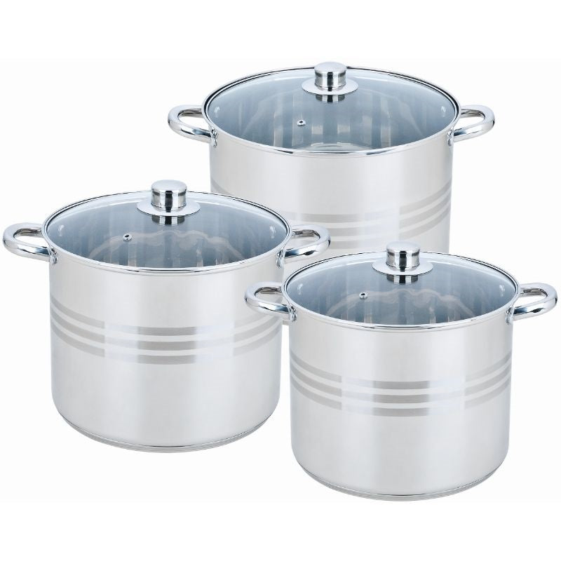 Bohmann BH-3462 6-piece stainless steel stock pot set
