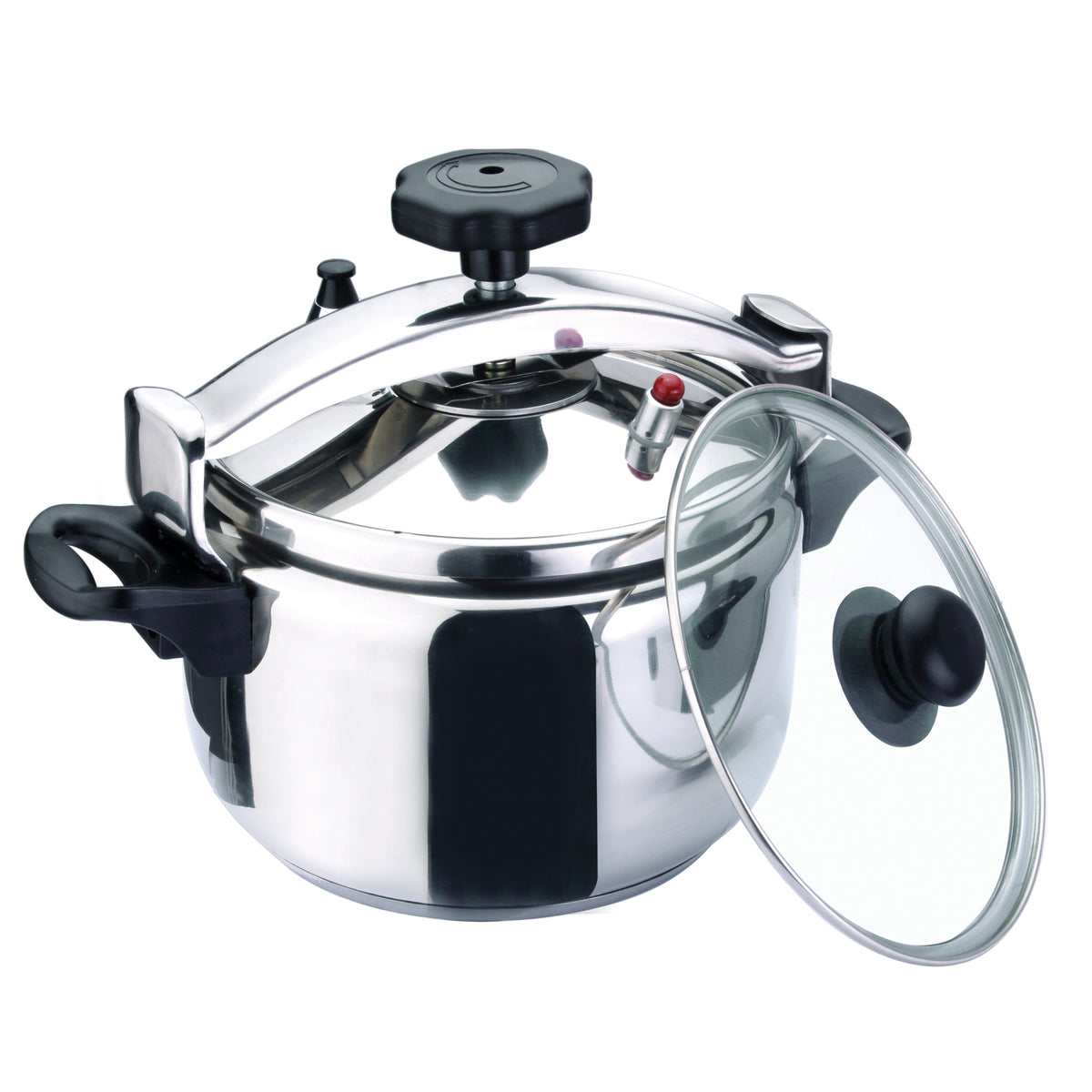 Bohmann BH-3515 15L rozsdamentes acél kukta üvegfedővel
