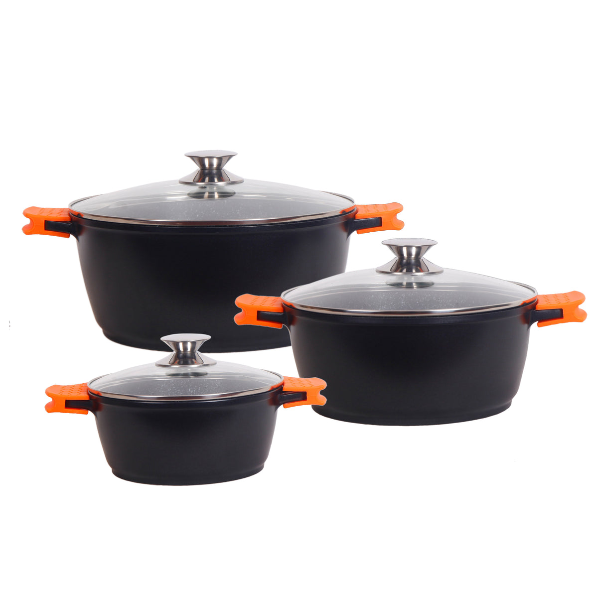 Bohmann BH-6016MRB 6 darabos öntött alumínium edénykészlet