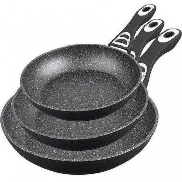 Bohmann BH-9511-3 Kovácsolt Alumínium Tapadásmentes 3 Részes Serpenyő Készlet