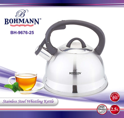 Bohmann BH-9676-25 Rozsdamentes Acél Fütyülő Vízforraló