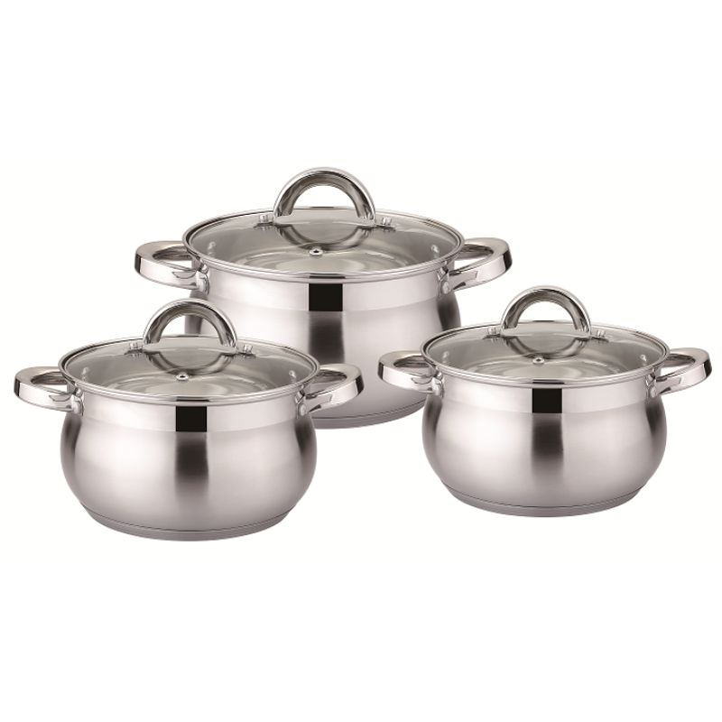 Bohmann 6 darabos rozsdamentes acél edénykészlet – BH-0517