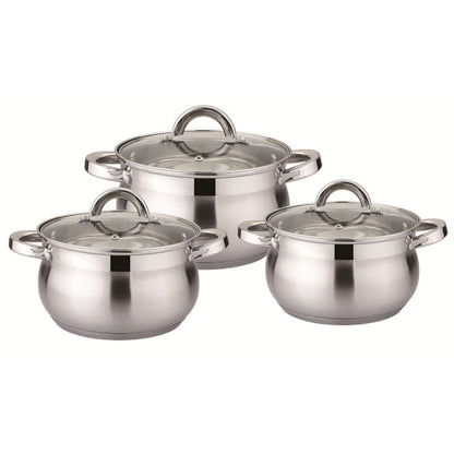 Bohmann 6 darabos rozsdamentes acél edénykészlet – BH-0517