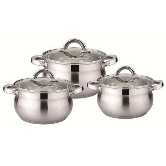 Bohmann 6 darabos rozsdamentes acél edénykészlet – BH-0517