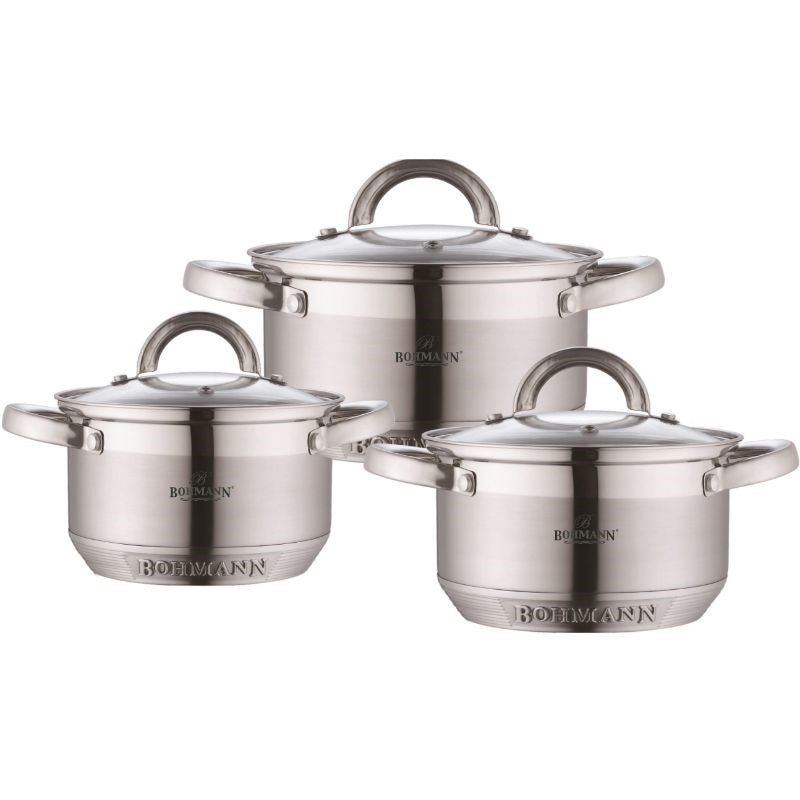 Bohmann 6-Piece Stainless Steel Cookware Set – BH 0715