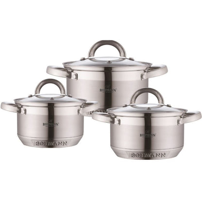 Bohmann 6-Piece Stainless Steel Cookware Set – BH 0715