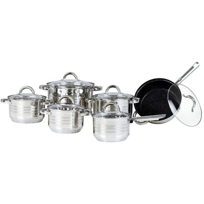 Bohmann 12 darabos rozsdamentes acél edénykészlet BH-0922MRB