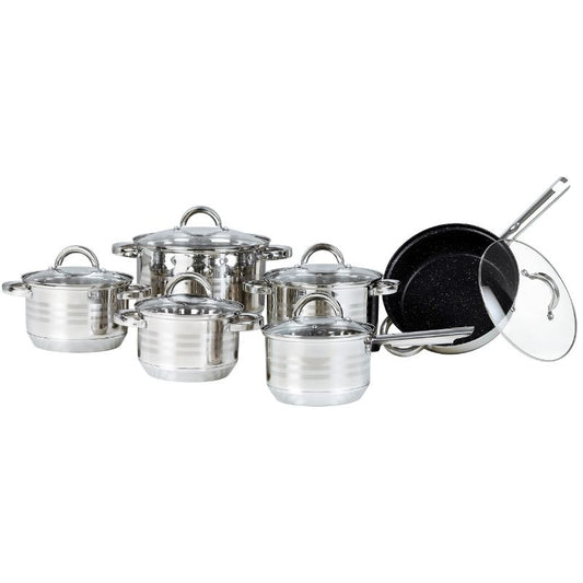 Bohmann 12 darabos rozsdamentes acél edénykészlet BH-0922MRB