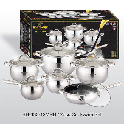 Bohmann 12 részes edénykészlet BH-333-12MRB