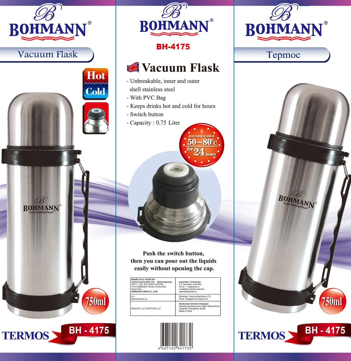 Bohmann Termosz 750ml – BH-4175