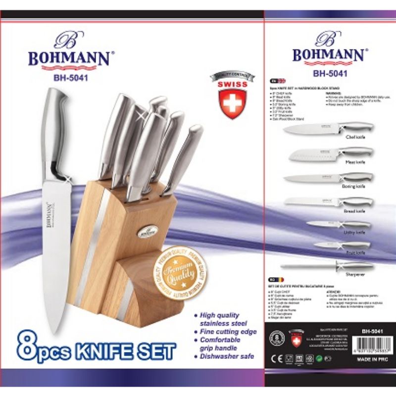 Bohmann 8 darabos késkészlet – BH-5041