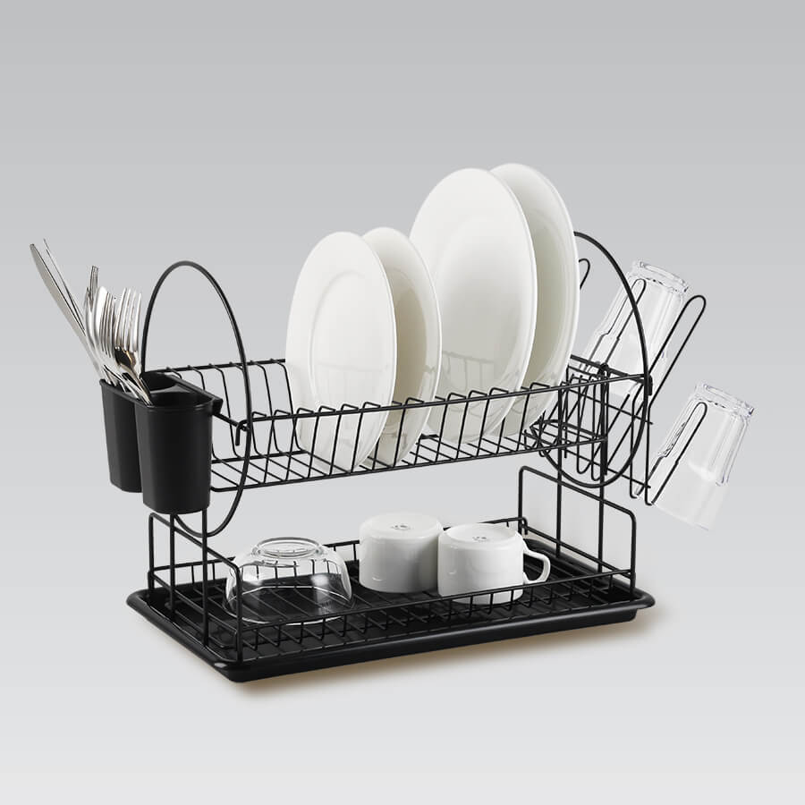 Bohmann BH-7327 42 cm-es kétszintes csepegtető állvány kivehető evőeszköztartóval