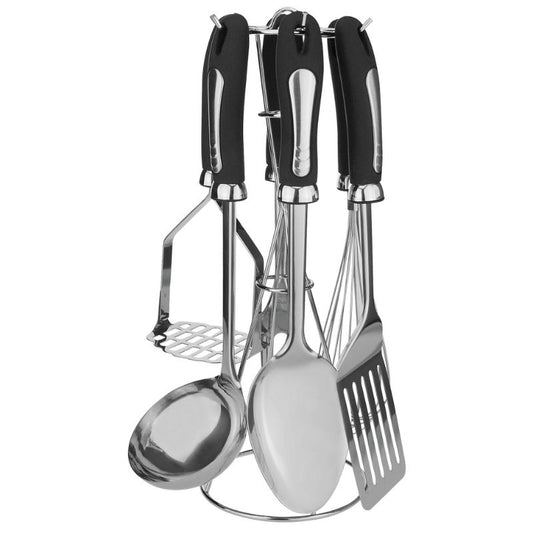 Bohmann 7-Piece Stainless Steel Kitchen Tool Set with Stand - BH-7789N