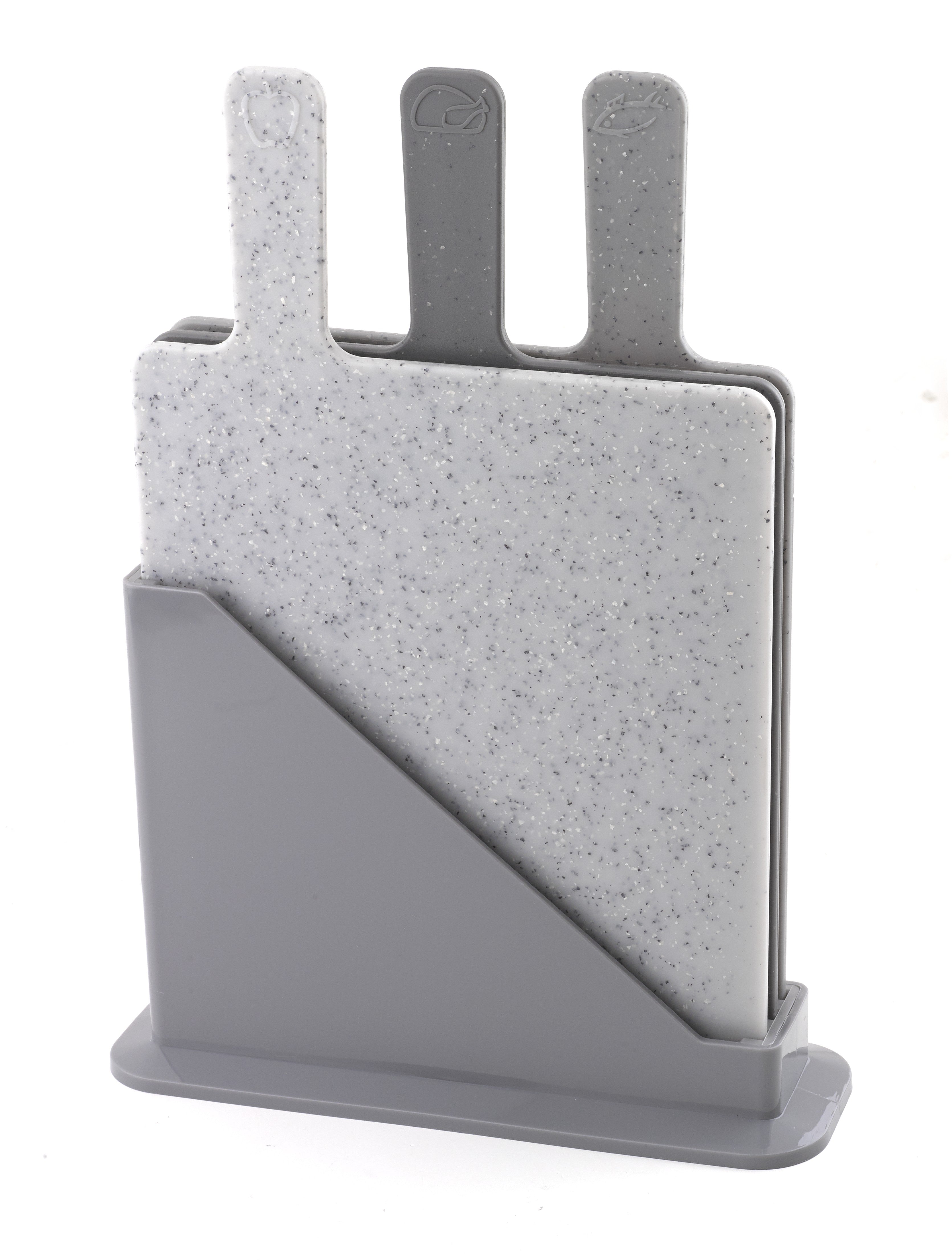 Bohmann BH-02-527 3-piece cutting board set with stand