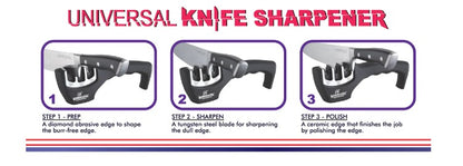 Bohmann Universal Knife Sharpener 3 In 1 - Bh-02-703