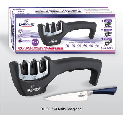 Bohmann Universal Knife Sharpener 3 In 1 - Bh-02-703