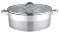 Bohmann BH-1024 stainless steel casserole with glass lid