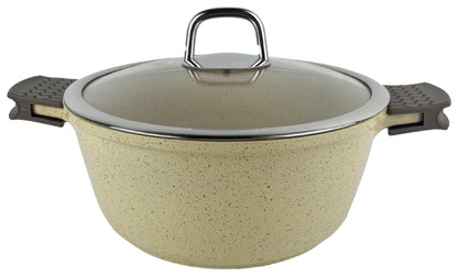 MASTER KOCH 7350 BEIGE SET OF CERAMIC CASSEROLE 20/24/26 CM