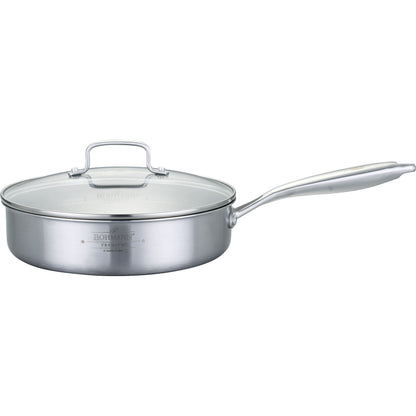 Bohmann Premium BP-4300 3 rétegű rozsdamentes acél mély serpenyő fedővel