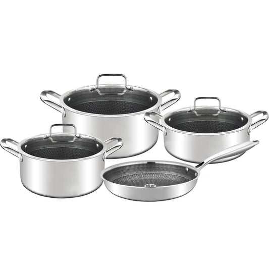 Complete Kitchen Set – 4-Piece Professional Stainless Steel Cookware | Master Koch