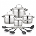 Master Koch MK-1908 cookware set with kitchen utensils