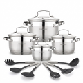Master Koch MK-1909 8-Piece Stainless Steel Cookware Set