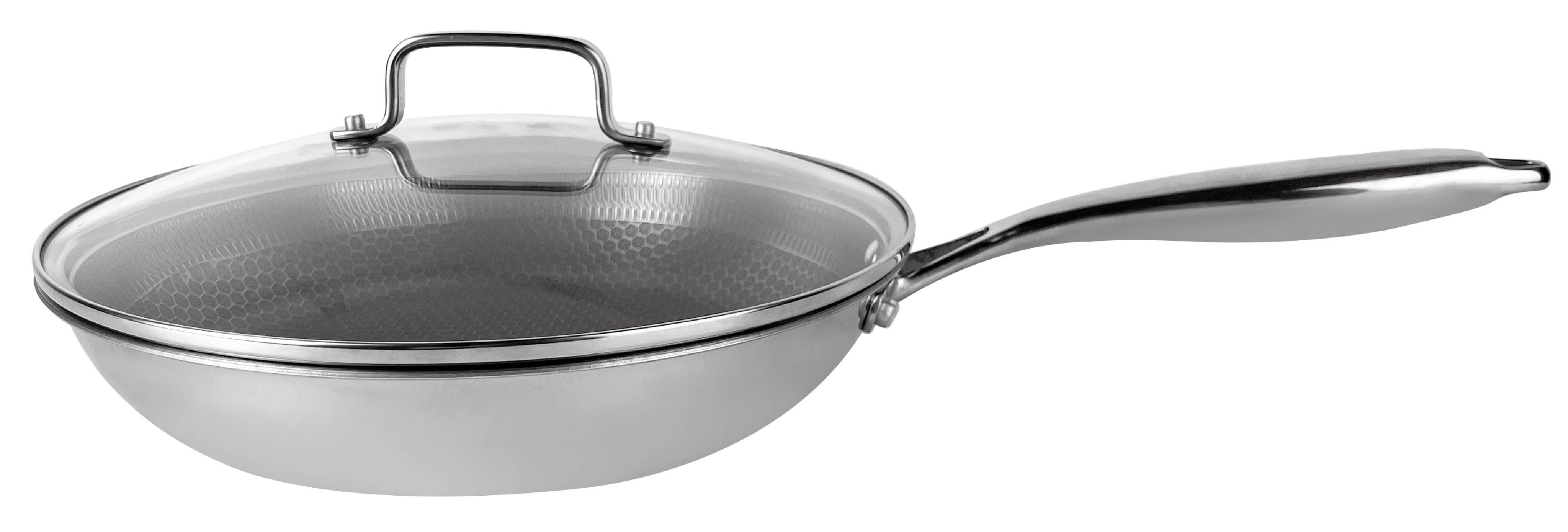 Master Koch MK-4000-20 20cm stainless steel frying pan with honeycomb surface
