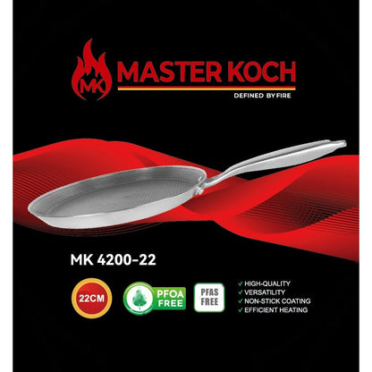 Master Koch MK-4200 3 rétegű rozsdamentes acél palacsintasütő