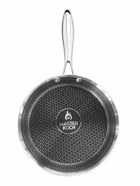 Bohmann BP-4200 stainless steel crepe pan with honeycomb surface