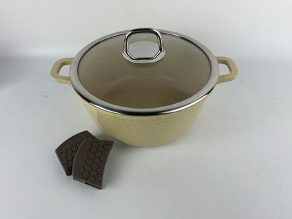 MASTER KOCH 7350 BEIGE SET OF CERAMIC CASSEROLE 20/24/26 CM