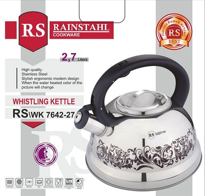 Bohmann BH-7642-27 Fütyülő Vízforraló Rozsdamentes Acél 2,7 Liter