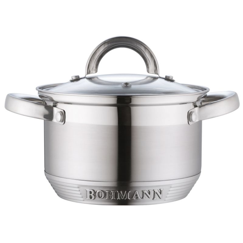 Set de vase din oțel inoxidabil Bohmann BH-0717, 12 piese