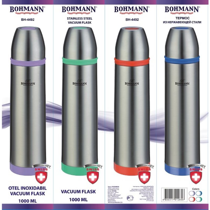 Bohmann Rozsdamentes Acél Termosz 1000ml – BH-4492