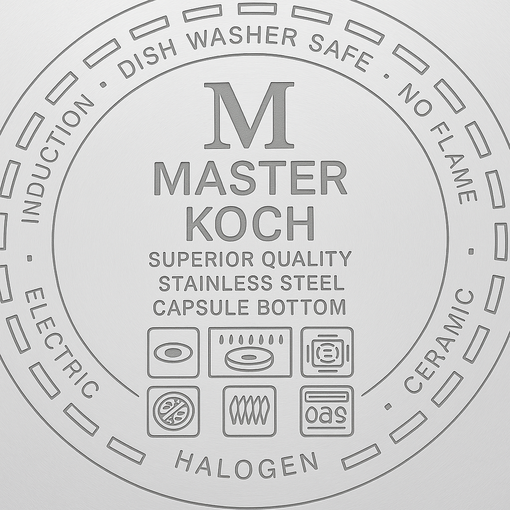 Master Koch MK1241-12 – 12 részes rozsdamentes acél edénykészlet