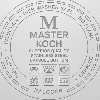 Master Koch MK1241-12 – 12 részes rozsdamentes acél edénykészlet